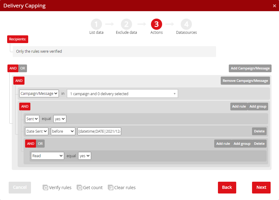 Delivery capping – 3rd step