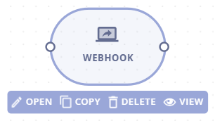 WEBHOOK node WEBHOOK node