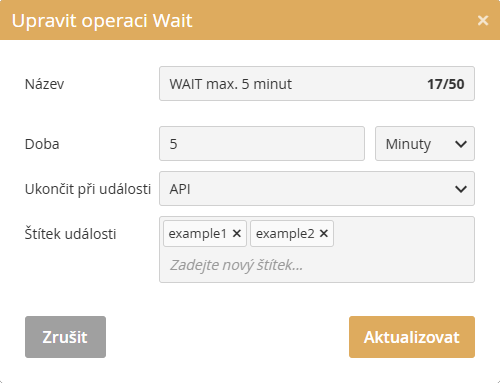 WAIT nod – API WAIT nod – API